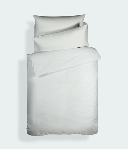 Plain Dyed Cotton Percal White 200 TC Duvet Set 160 x 220 cm - 50 x 80 cm von Bianca Cotton Soft