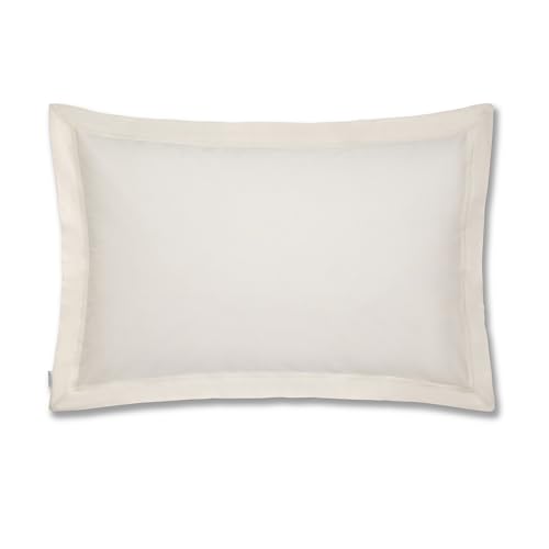 Plain Dyed Cotton Perkal Cream 200TC Oxford Pillowcase 50 x 80 cm von Bianca Cotton Soft