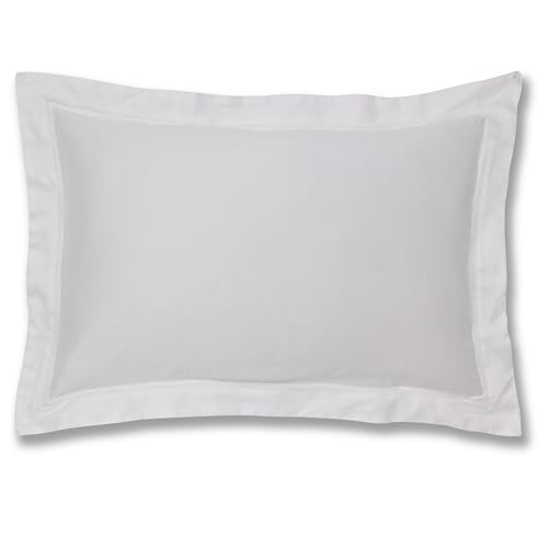 Plain Dyed Cotton Perkal White 200TC Oxford Pillowcase 50 x 80 cm von Bianca Cotton Soft