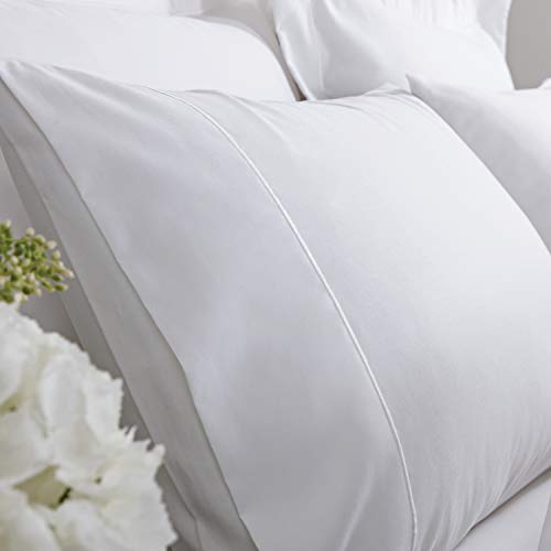 Bianca 800 TC Satin Kissenbezüge, Baumwolle, weiß, Standard Pillowcase Pair von Bianca