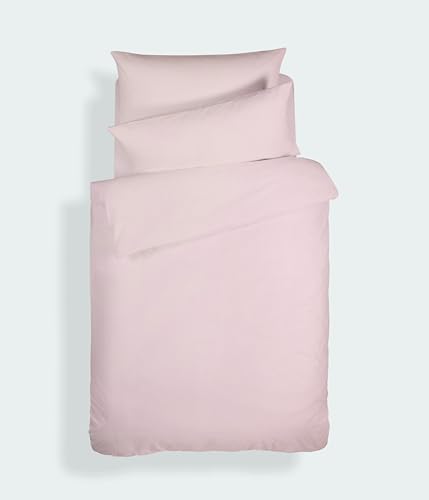 Bianca Plain Dyed Pink Bettwäsche-Set für 105 cm breite Betten, 100% Perkal-Baumwolle Bianca Plain Dyed Pink Bettwäsche-Set für 105 cm breite Betten, 100% Perkal-Baumwolle von Bianca