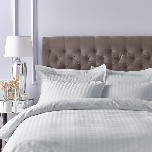 Bianca Spannbettlaken für Doppelbett, Fadenzahl 300, Baumwollsatin, gestreift, Silbergrau Bianca Spannbettlaken für Doppelbett, Fadenzahl 300, Baumwollsatin, gestreift, Silbergrau von Bianca