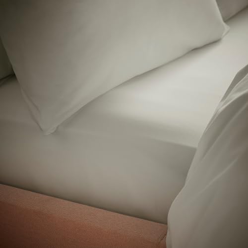 Bianca Tencel™ Lyocell Spannbettlaken für Kingsize-Betten, 200 Fadenzahl, temperaturregulierend, naturfarben von Bianca