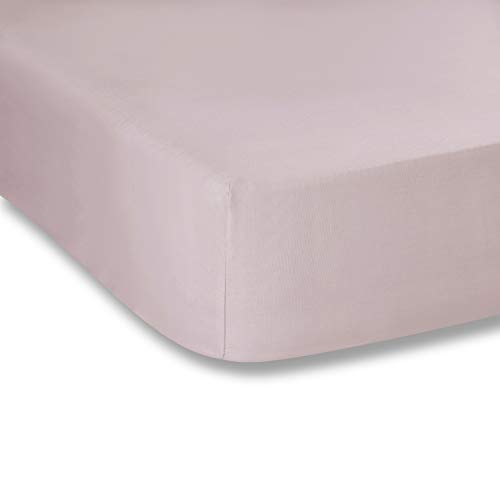 Plain Dyed Pink Spannbettlaken, 180 x 200 cm, 100% Perkal-Baumwolle Plain Dyed Pink Spannbettlaken, 180 x 200 cm, 100% Perkal-Baumwolle von Bianca