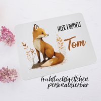 Frühstücksbrettchen Mit Namen Personalisiert/Vesperbrett Für Kinder Schneidebrett Aus Kunststoff, Langlebig & Robust Fuchs Fox Foxy Frühstücksbrettchen Mit Namen Personalisiert/Vesperbrett Für Kinder Schneidebrett Aus Kunststoff, Langlebig & Robust Fuchs Fox Foxy von BiancasHandgemachtes