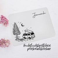 Frühstücksbrettchen Personalisierbar/Vesperbrett Fürs Camping Schneidebrett Aus Kunststoff, Langlebig & Robust Camper Aufstelldach von BiancasHandgemachtes