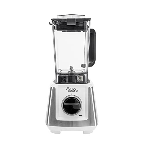 Bianco Primo weiß Hochleistungs-Mixer/Standmixer + Stampfer (Smoothie Maker mit 28000 Umdrehungen/min. 1200 Watt) von Bianco