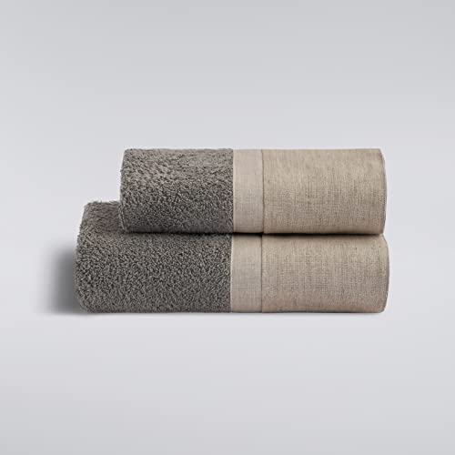 Biancoperla Lab 31 RODI Gesichtshandtuch + Gästehandtuch Grisaglia von Biancoperla Lab 31