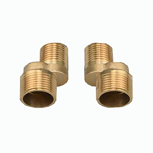 BiaoTeng Badewanne Wasserhahn Adapter,Adapter 3/4 Zoll Auf 1/2 Zoll Messing,G3/4 Auf G1/2,S Anschluss 3/4 X 1/2,Verstellbare Schwenkarm VerläNgerungsarm,Gold A von BiaoTeng