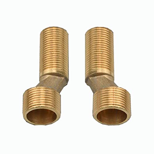 BiaoTeng Badewanne Wasserhahn Adapter,Adapter 3/4 Zoll Auf 1/2 Zoll Messing,S Adapter Duscharmatur,S Anschluss Wandarmatur,S Adapter Duscharmatur,Gold B von BiaoTeng