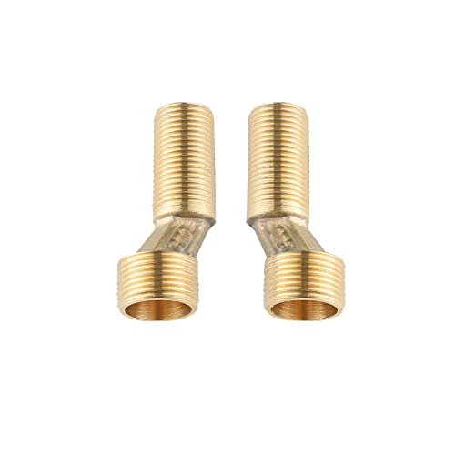 BiaoTeng Badewanne Wasserhahn Adapter,Adapter 3/4 Zoll Auf 1/2 Zoll Messing,S-Anschluss FüR Wandarmaturen,S Anschluss 1/2 3/4 Lang,S Adapter Duscharmatur,Gold A von BiaoTeng