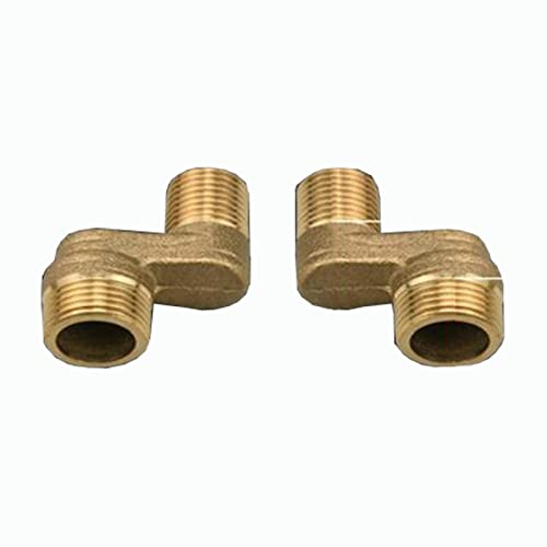 BiaoTeng Badewannen armaturen adapter s-anschluss für wandarmaturen 3/4 x 1/2 zoll 3/4 x 1/2 adapter messing eckventil 1/2 zoll 3/4 zoll 3/4 x 1/2 chrom Für Badezimmer,Gold A von BiaoTeng