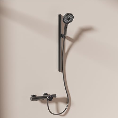BiaoTeng Badewannenarmatur Wasserfall mit Handbrause mit Schlauch und Halterung 4 Strahlarten Warm und Kalt Wannenarmatur Duschset Grau BiaoTeng Badewannenarmatur Wasserfall mit Handbrause mit Schlauch und Halterung 4 Strahlarten Warm und Kalt Wannenarmatur Duschset Grau von BiaoTeng