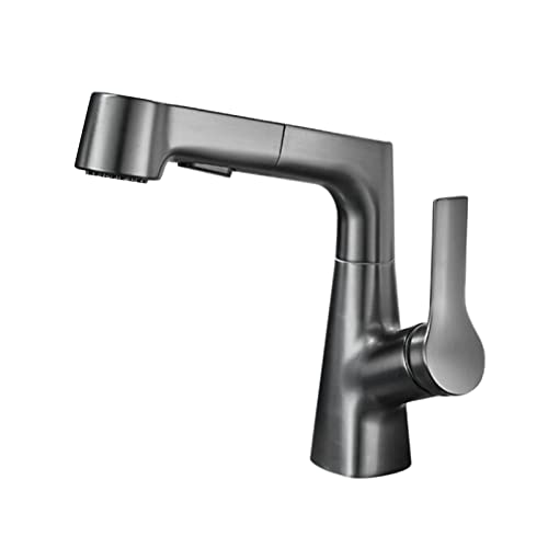 BiaoTeng Badezimmer Waschbecken Armatur Ausziehbar,Wasserhahn Bad Hoch Ausziehbar,Angehoben + Abgesenkt,360° drehbar,Wasserhahn Bad Ausziehbar Schwarz,grau BiaoTeng Badezimmer Waschbecken Armatur Ausziehbar,Wasserhahn Bad Hoch Ausziehbar,Angehoben + Abgesenkt,360° drehbar,Wasserhahn Bad Ausziehbar Schwarz,grau von BiaoTeng