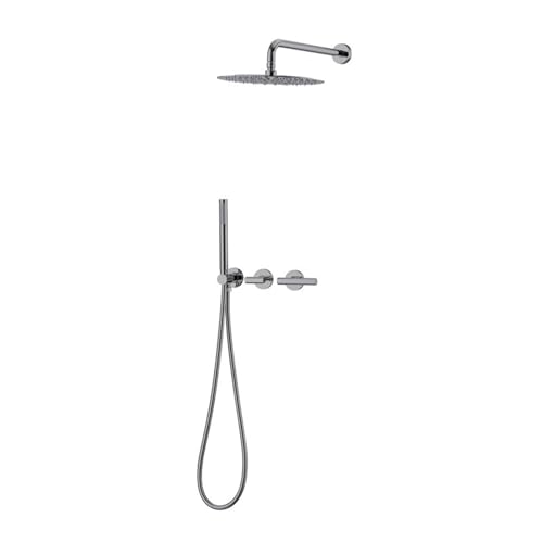 BiaoTeng Duscharmatur Komplettset Unterputz Warm und Kalt Duschamaturenset Regendusche Unterputz Messing Grau BiaoTeng Duscharmatur Komplettset Unterputz Warm und Kalt Duschamaturenset Regendusche Unterputz Messing Grau von BiaoTeng