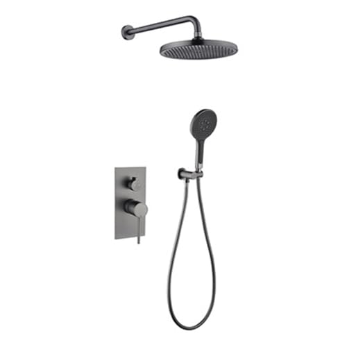 BiaoTeng Duscharmatur Unterputz Komplettset 3 Modus Warm und Kalt Unterputz Armatur Duschgarnitur Messing Einhebelmischer Grau BiaoTeng Duscharmatur Unterputz Komplettset 3 Modus Warm und Kalt Unterputz Armatur Duschgarnitur Messing Einhebelmischer Grau von BiaoTeng