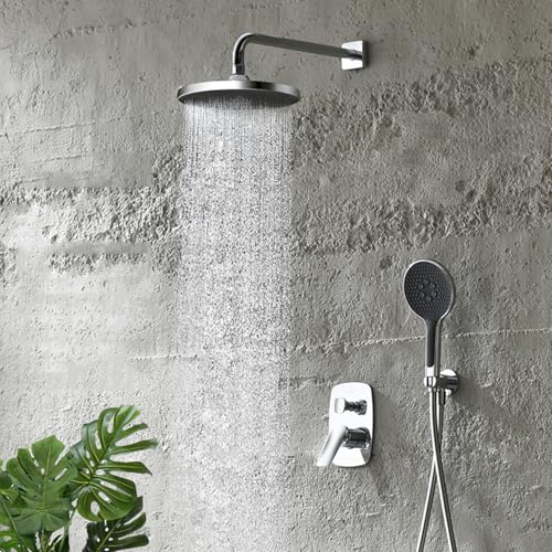 BiaoTeng Dusche Komplettset Unterputz 3 Modus mit Handbrause Warm und Kalt Duschgarnitur Messing Duschset Unterputz Chrom BiaoTeng Dusche Komplettset Unterputz 3 Modus mit Handbrause Warm und Kalt Duschgarnitur Messing Duschset Unterputz Chrom von BiaoTeng