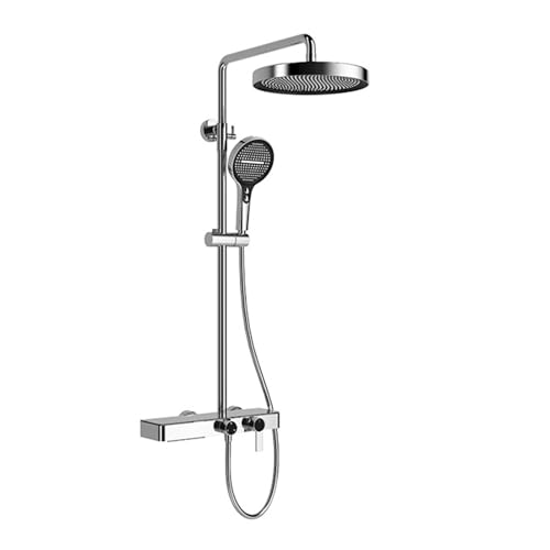 BiaoTeng Duschgarnitur Set mit Handbrause Und Mischbatterie Duschsystem mit Wasserfall 4 Strahlarten Warm und Kalt Duscharmatur Regendusche Messing Chrom BiaoTeng Duschgarnitur Set mit Handbrause Und Mischbatterie Duschsystem mit Wasserfall 4 Strahlarten Warm und Kalt Duscharmatur Regendusche Messing Chrom von BiaoTeng