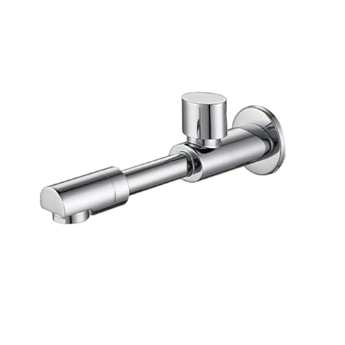 BiaoTeng Kaltwasser Armatur 1/2 Zoll Außenwasserhahn Wandmontage 360° Drehbar Messing Mop Pool Wasserhahn SpüLtischarmatur Chrom von BiaoTeng