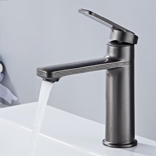 BiaoTeng Mischbatterie Waschbecken Bad Warm und Kalt Waschtischarmatur Messing Armatur Bad Waschbecken Grau BiaoTeng Mischbatterie Waschbecken Bad Warm und Kalt Waschtischarmatur Messing Armatur Bad Waschbecken Grau von BiaoTeng