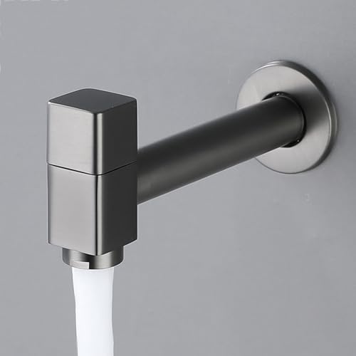 BiaoTeng Wandmontierter Wasserhahn Kaltwasser Armatur Wandmontage Gartenwasserhahn 1/2 Zoll Messing Wasserhahn Bad Kaltwasser Wand Grau BiaoTeng Wandmontierter Wasserhahn Kaltwasser Armatur Wandmontage Gartenwasserhahn 1/2 Zoll Messing Wasserhahn Bad Kaltwasser Wand Grau von BiaoTeng