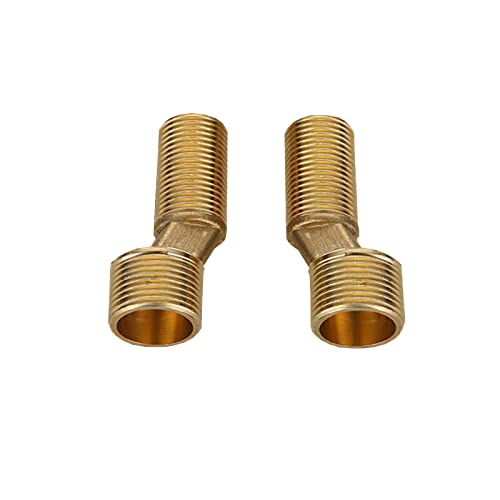 BiaoTeng Wasserhahn Adapter 3/4 Zoll Auf 1/2 Zoll,Adapter 3/4 Zoll Auf 1/2 Zoll Messing,G3/4 Auf G1/2,S Anschluss 3/4 X 1/2,S-Anschluss FüR Wandarmaturen,Gold A von BiaoTeng