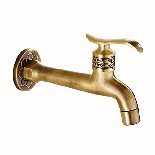 BiaoTeng Wasserhahn garten 1/2 zoll außenwasserhahn vintage wasserhahn waschmaschine wasserhahn garten antik lang wasserhahn aussen antik,Antik B von BiaoTeng