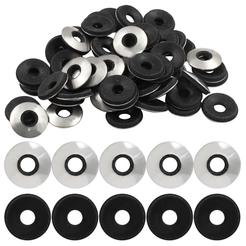 Biaungdo 120 Stück 1/4 x 5/8 Zoll Neopren-Dichtscheiben, EPDM Edelstahl Neopren-Dichtungsringe, Schraubendichtungs-Sortiment-Kit (M6,3 x 16 mm) von Biaungdo
