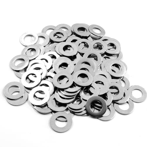 Biaungdo 120 Stück M8 x 16 mm x 1 mm flache Unterlegscheiben, 304 Edelstahl-Kotflügel-Unterlegscheibe Biaungdo 120 Stück M8 x 16 mm x 1 mm flache Unterlegscheiben, 304 Edelstahl-Kotflügel-Unterlegscheibe von Biaungdo