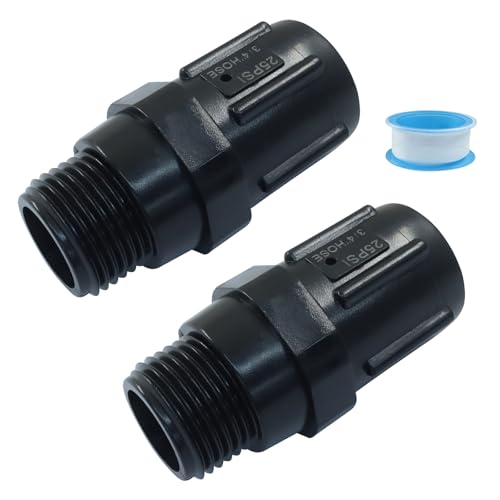 Biaungdo 2 Stück 25 PSI Tropfbewässerung Druckregler, 3/4 Zoll FHT x 3/4 Zoll MHT Druckminderer Niedrigflussventil für Tropfbewässerungssystem Biaungdo 2 Stück 25 PSI Tropfbewässerung Druckregler, 3/4 Zoll FHT x 3/4 Zoll MHT Druckminderer Niedrigflussventil für Tropfbewässerungssystem von Biaungdo