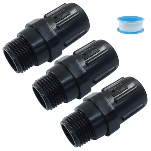 Biaungdo 3 Pack 25 PSI Tropfbewässerung Druckregler, 3/4 Zoll FHT x 3/4 Zoll MHT Druckminderer Niederflussventil für Tropfbewässerungssystem Biaungdo 3 Pack 25 PSI Tropfbewässerung Druckregler, 3/4 Zoll FHT x 3/4 Zoll MHT Druckminderer Niederflussventil für Tropfbewässerungssystem von Biaungdo