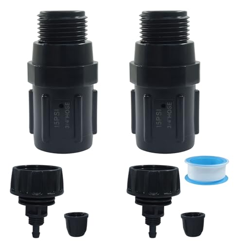 Biaungdo 5 Stück 15 PSI Tropfbewässerungsdruckregler-Set, 1,9 cm FHT x 1,9 cm MHT Druckminderer, Niederflussventil mit 1/4 Zoll Tropfbewässerungsschlauch auf 3/4 Zoll Gartenhahn-Adapter Biaungdo 5 Stück 15 PSI Tropfbewässerungsdruckregler-Set, 1,9 cm FHT x 1,9 cm MHT Druckminderer, Niederflussventil mit 1/4 Zoll Tropfbewässerungsschlauch auf 3/4 Zoll Gartenhahn-Adapter von Biaungdo