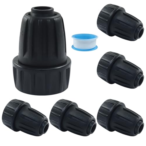 Biaungdo 6 Stück Tropfbewässerungsschlauchverbinder, 3/4 Zoll auf 1/2 Zoll Bewässerungsschlauchadapter, Kunststoff-Wasserhahn-Anschlüsse für Gartenbewässerung, Nebelsystem Biaungdo 6 Stück Tropfbewässerungsschlauchverbinder, 3/4 Zoll auf 1/2 Zoll Bewässerungsschlauchadapter, Kunststoff-Wasserhahn-Anschlüsse für Gartenbewässerung, Nebelsystem von Biaungdo