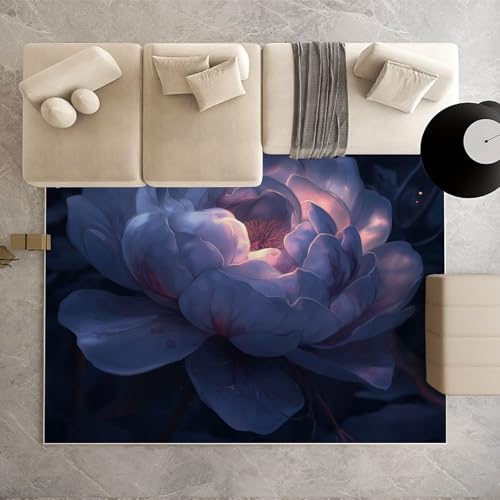 Biauyaii Mysteriöses Pfingstrose Teppich Schlafzimmer 200 x 300 cm Blühen Blumen Weiß Teppiche rutschfest Waschbarer RugCarpet Weiche Kurzflor für Küche Esszimmer Kinderzimmer Biauyaii Mysteriöses Pfingstrose Teppich Schlafzimmer 200 x 300 cm Blühen Blumen Weiß Teppiche rutschfest Waschbarer RugCarpet Weiche Kurzflor für Küche Esszimmer Kinderzimmer von Biauyaii