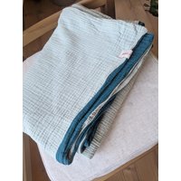Kuscheldecke Aus Musselin, Musselindecke Kuscheldecke Aus Musselin, Musselindecke von BibbelsAtelier