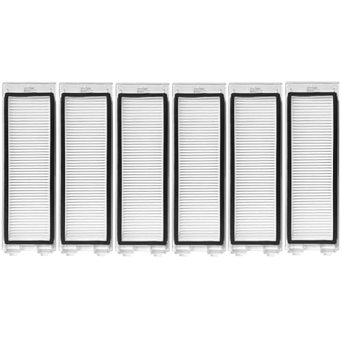 HEPA-Filter nur passend für Roborock Qrevo Saugroboter, nicht für Roborock Andere Modelle Saugroboter Waschbarer Filter 6 Stück von Bibemorol