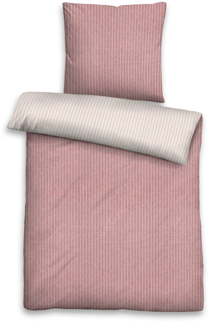 Bettwäsche in rose von Biberna von Biberna