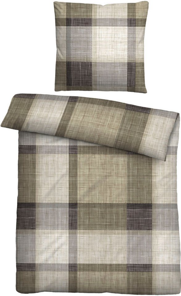 Biberna Bettwäsche 0004101, Feinbiber, 2 teilig, wohlig warm + weich, pflegeleicht, 100% Baumwolle, Reißverschluss Biberna Bettwäsche 0004101, Feinbiber, 2 teilig, wohlig warm + weich, pflegeleicht, 100% Baumwolle, Reißverschluss von Biberna