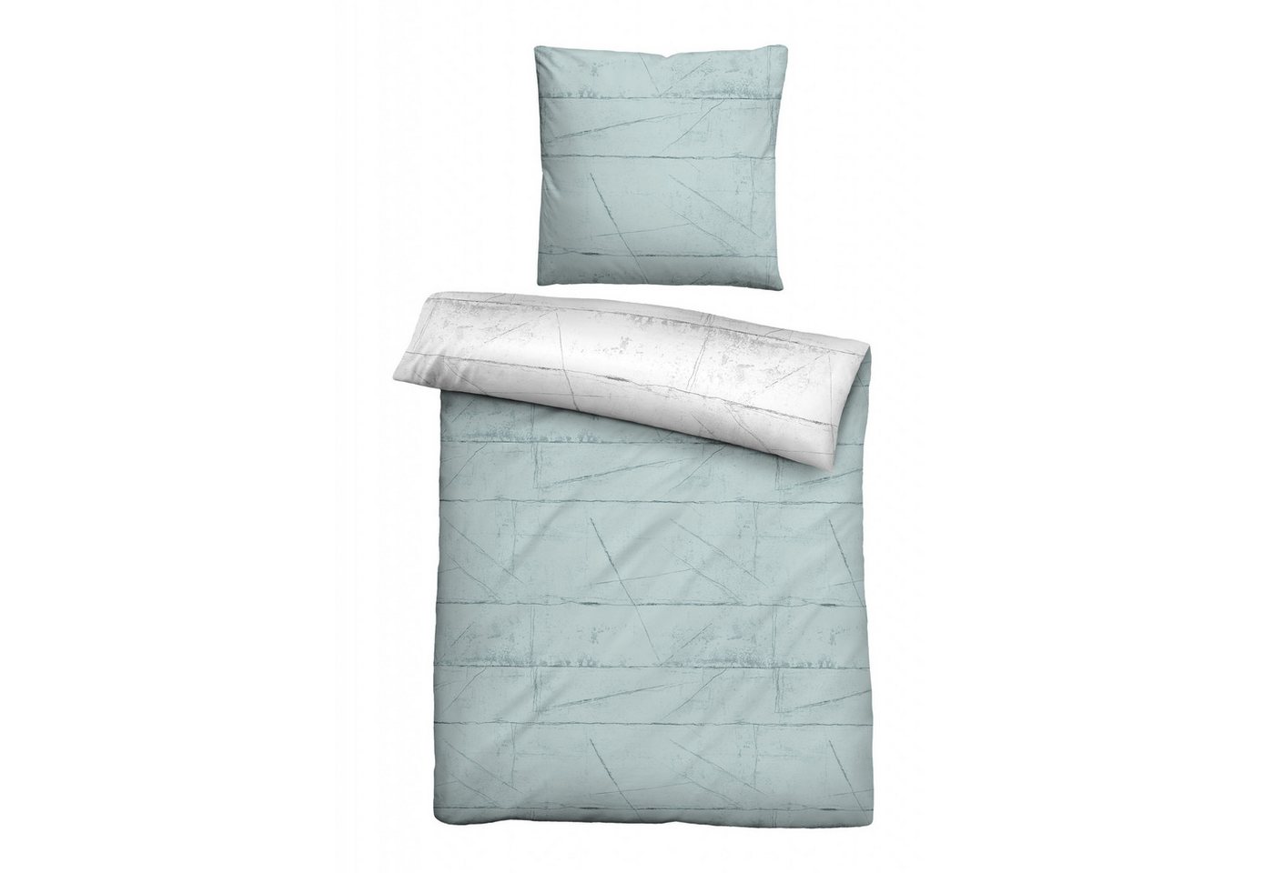 Biberna Bettwäsche Biberna Baumwoll-Satin Bettwäsche 135 x 200 cm + 80 x 80 cm, ciel Biberna Bettwäsche Biberna Baumwoll-Satin Bettwäsche 135 x 200 cm + 80 x 80 cm, ciel von Biberna