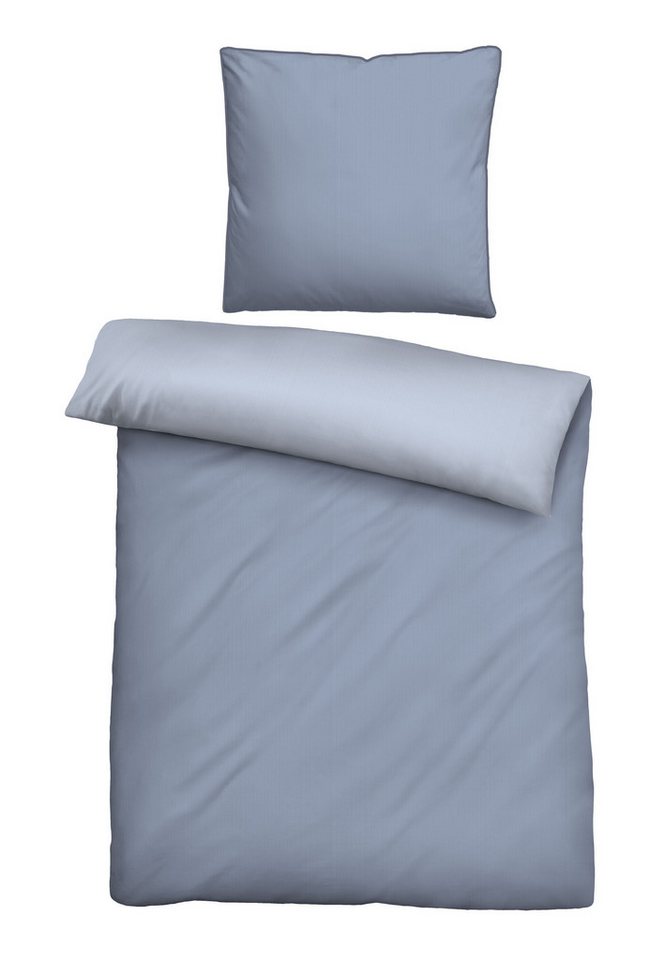 Biberna Bettwäsche Biberna Mako-Baumwoll-Satin Bettwäsche 'Uni' 135 x 200 cm Biberna Bettwäsche Biberna Mako-Baumwoll-Satin Bettwäsche 'Uni' 135 x 200 cm von Biberna