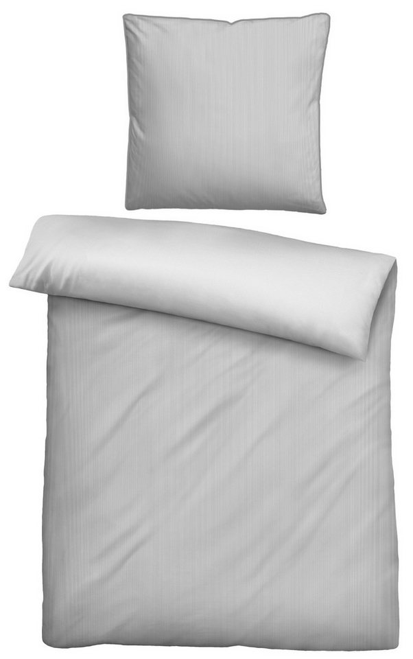 Biberna Bettwäsche Biberna Mako-Baumwoll-Satin Bettwäsche 'Uni' 135 x 200 cm Biberna Bettwäsche Biberna Mako-Baumwoll-Satin Bettwäsche 'Uni' 135 x 200 cm von Biberna