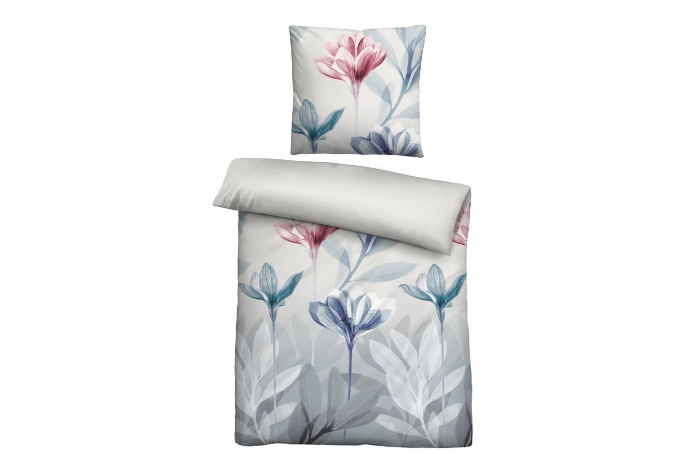 Biberna Bettwäsche Biberna Seersucker Bettwäsche 135 x 200 cm + 80 x 80 cm, aqua, Seersucker Biberna Bettwäsche Biberna Seersucker Bettwäsche 135 x 200 cm + 80 x 80 cm, aqua, Seersucker von Biberna