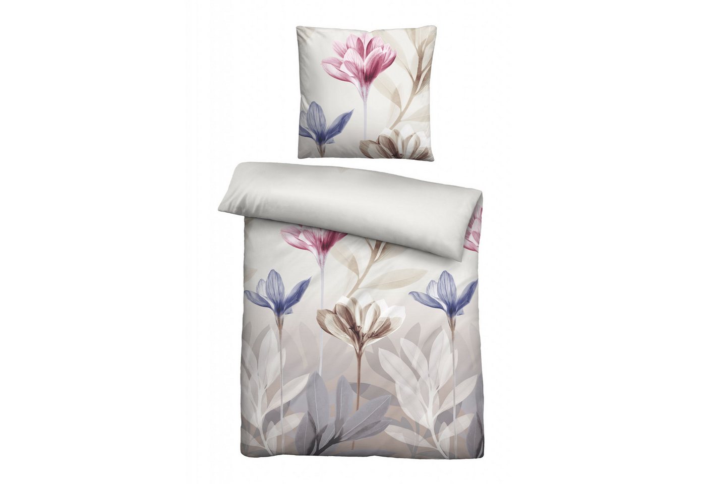 Biberna Bettwäsche Biberna Seersucker Bettwäsche 135 x 200 cm + 80 x 80 cm, taupe, Seersucker Biberna Bettwäsche Biberna Seersucker Bettwäsche 135 x 200 cm + 80 x 80 cm, taupe, Seersucker von Biberna