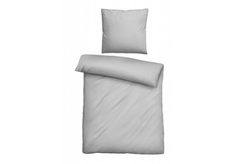Biberna Bettwäsche Biberna Tencel Bettwäsche Uni, 135 x 200 cm + 80 x 80 cm, sturmgrau, Tencel-Lyocell Biberna Bettwäsche Biberna Tencel Bettwäsche Uni, 135 x 200 cm + 80 x 80 cm, sturmgrau, Tencel-Lyocell von Biberna