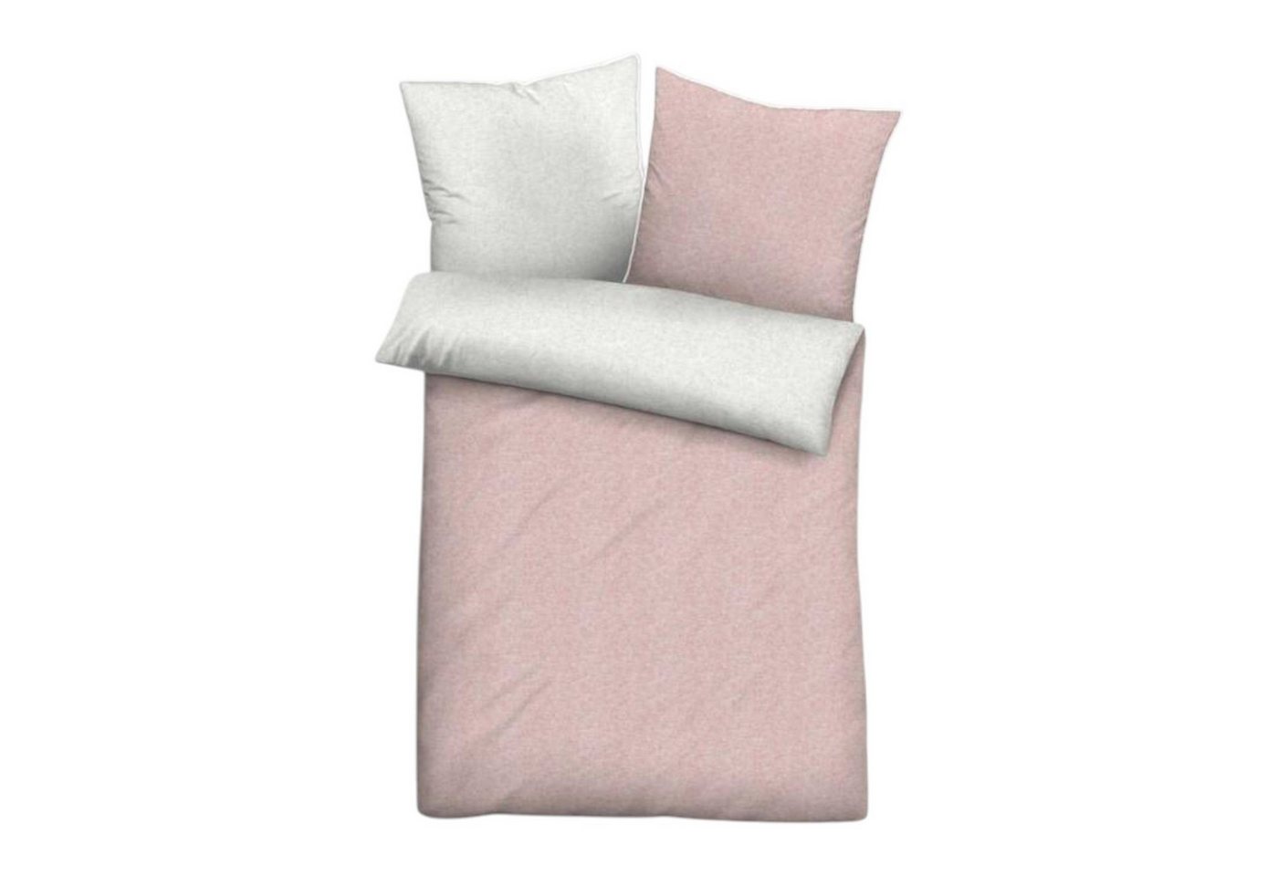 Biberna Bettwäsche Melange Flanell Farbe Hellrosa 135 x 200 cm, Baumwolle, 2 teilig Biberna Bettwäsche Melange Flanell Farbe Hellrosa 135 x 200 cm, Baumwolle, 2 teilig von Biberna