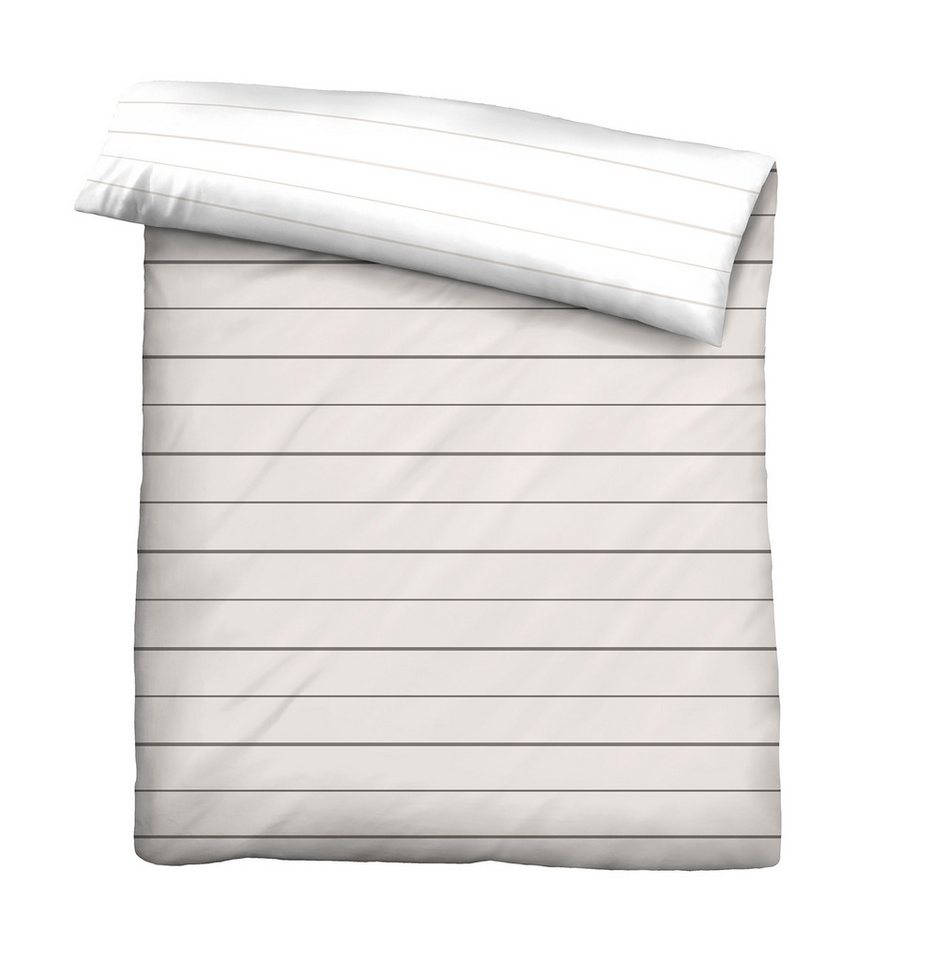 Biberna Bettwäsche biberna 0636044 Mako-Satin Bettwäsche STREIFEN - M von Biberna
