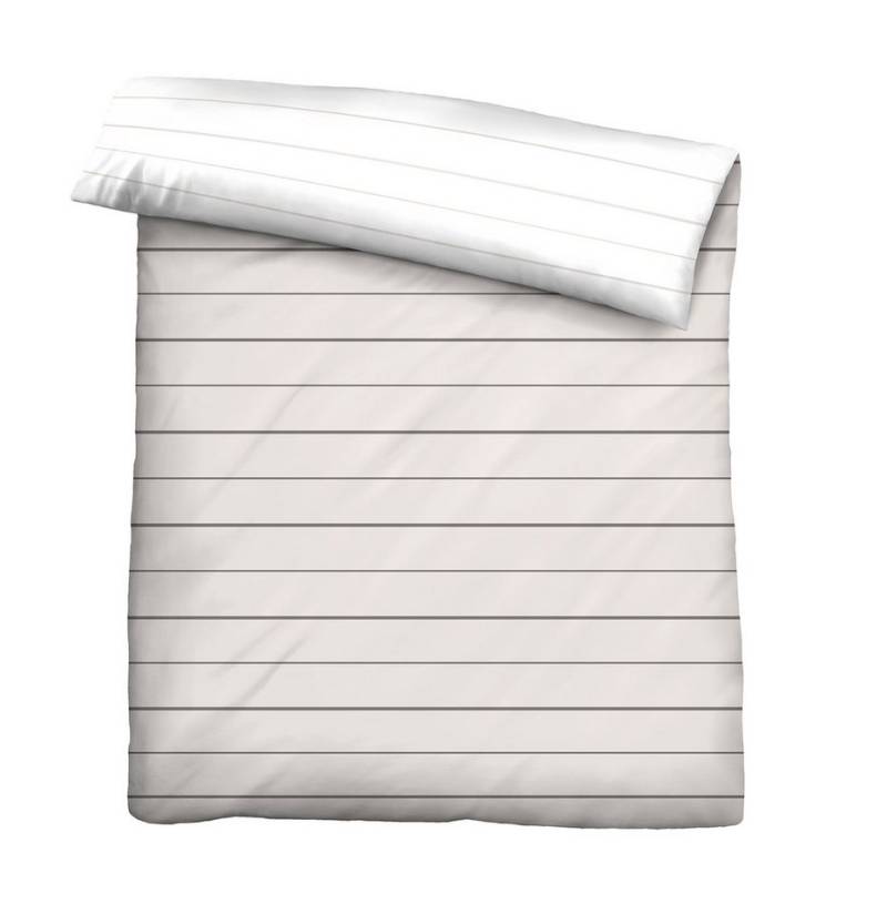 Biberna Bettwäsche biberna 0636044 Mako-Satin Bettwäsche STREIFEN - M von Biberna