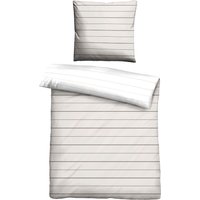 Biberna Wendebettwäsche "Combinate in Gr. 135x200, 155x220 oder 200x200 cm", Bettwäsche aus Baumwolle, zeitlose Bettwäsche mit Wendeoptik von Biberna