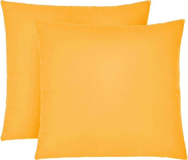 Biberna Kissenbezug Michi Feinjersey mit Reißverschluss, (2 Stück), verschiedene Größen, Feinjersey Kissenhülle aus 100% Baumwolle von Biberna