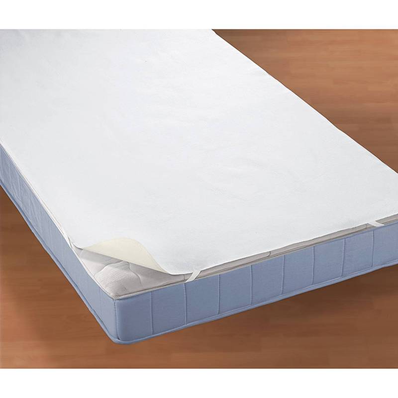 home24 Molton-Topper-Matratzenauflage 0808316 100 x 200 cm Weiß von home24
